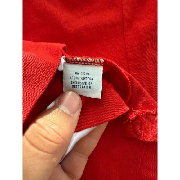 NWT Polo Ralph Lauren Men's Red Classic V Neck T-Shirt Size Small - Picture 6 of 6